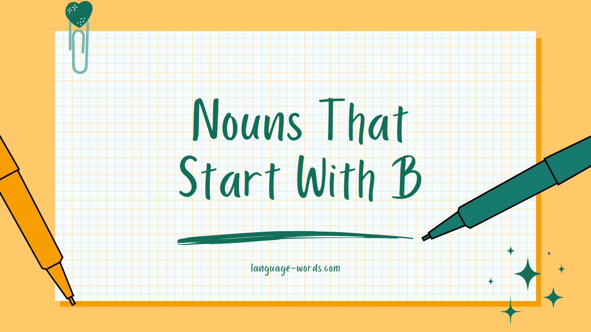 Nouns That Starts With B
