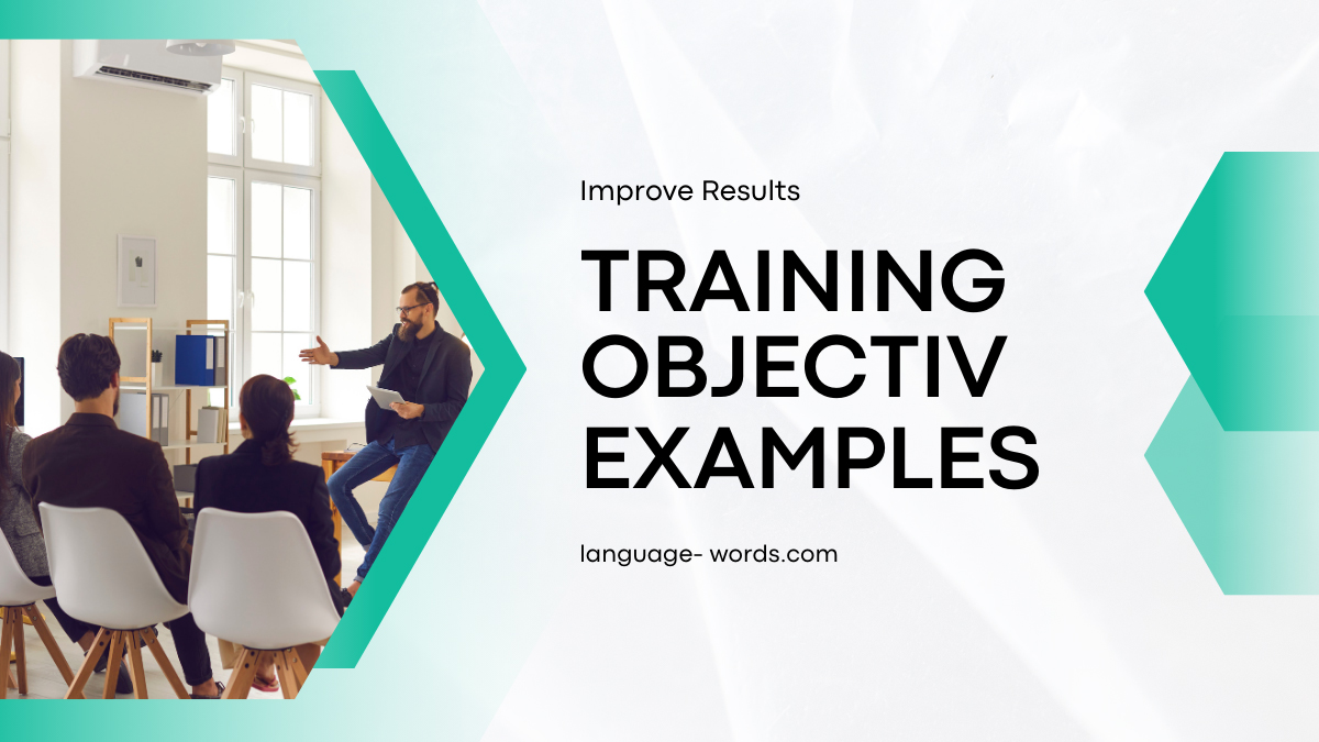 Training Objective Examples