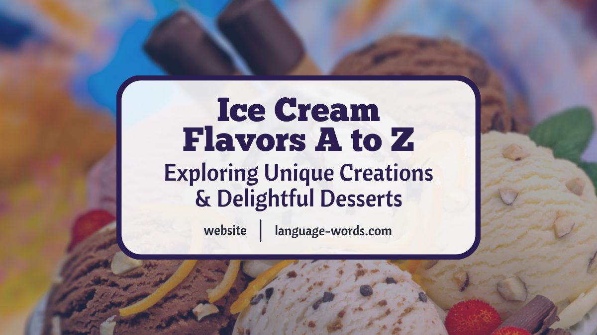 Ice Cream Flavors A to Z