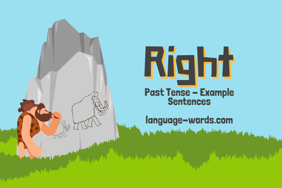 past tense of right